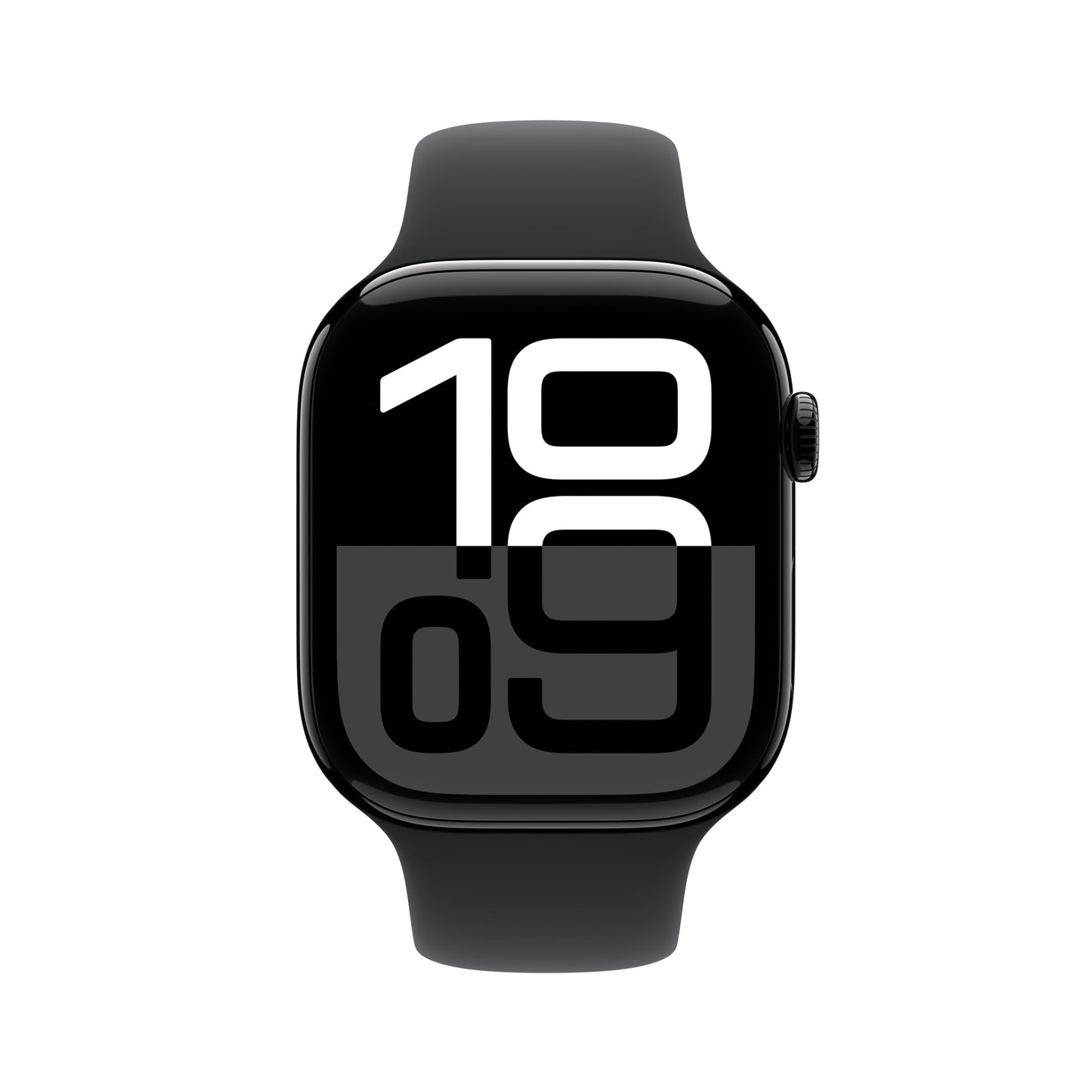 Apple Watch Series 10 [GPS 46mm case] Smartwatch with Jet Black Aluminium Case with Black Sport Band - M/L. Fitness Tracker, ECG App, Always-On Retina Display, Water Resistant