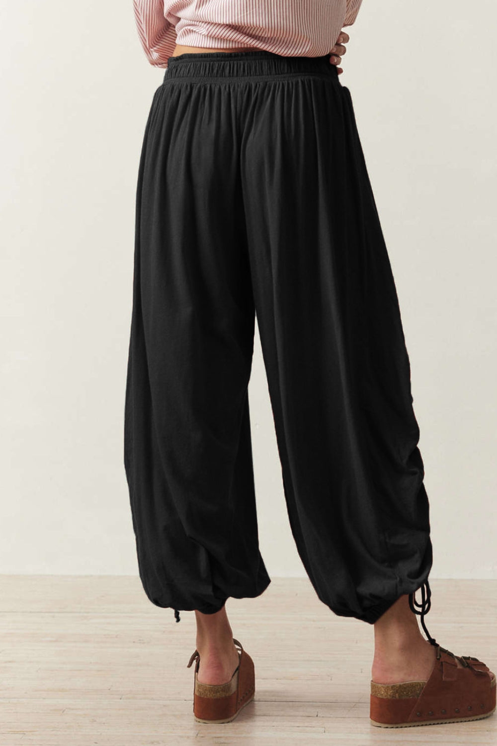 Drawstring Ruched Pants